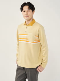 【キングサイズ】ニット切替ポロ