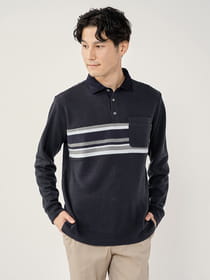 【キングサイズ】ニット切替ポロ