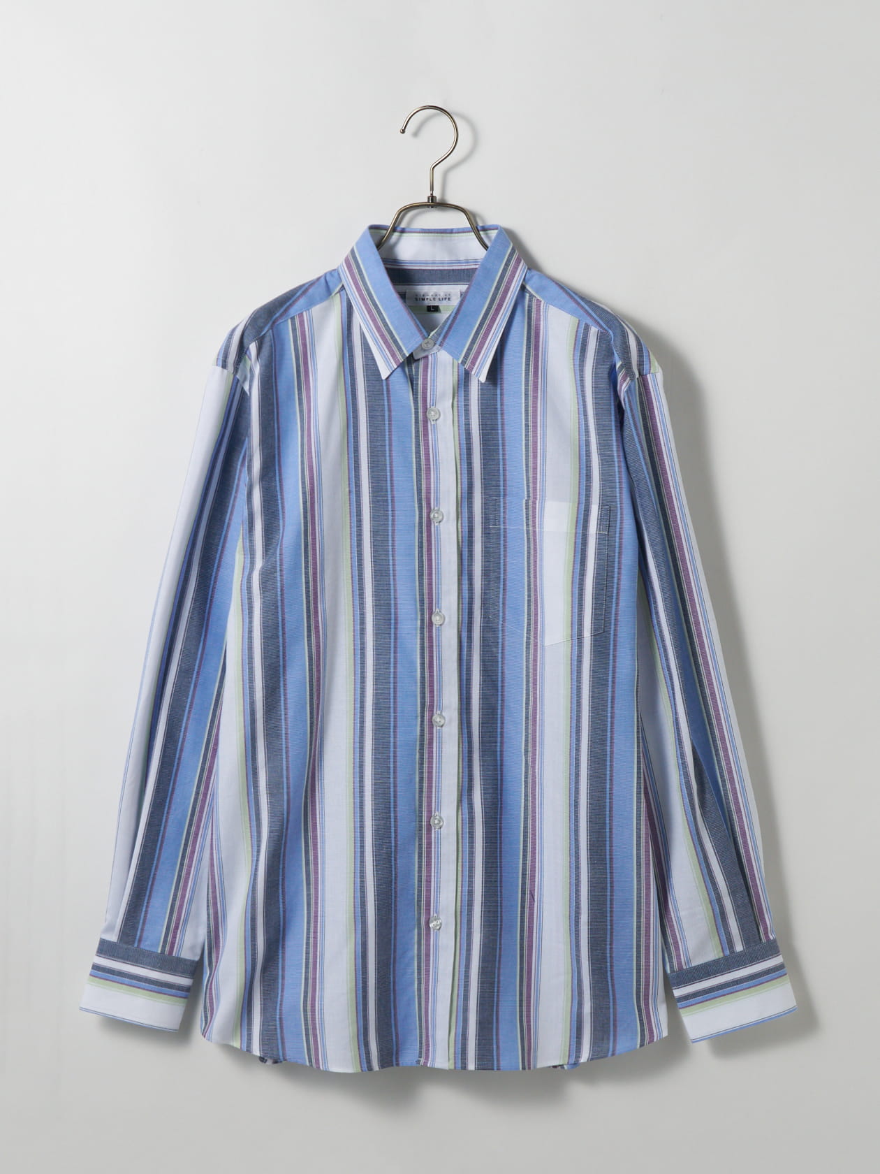 ビッグマルチストライプシャツ