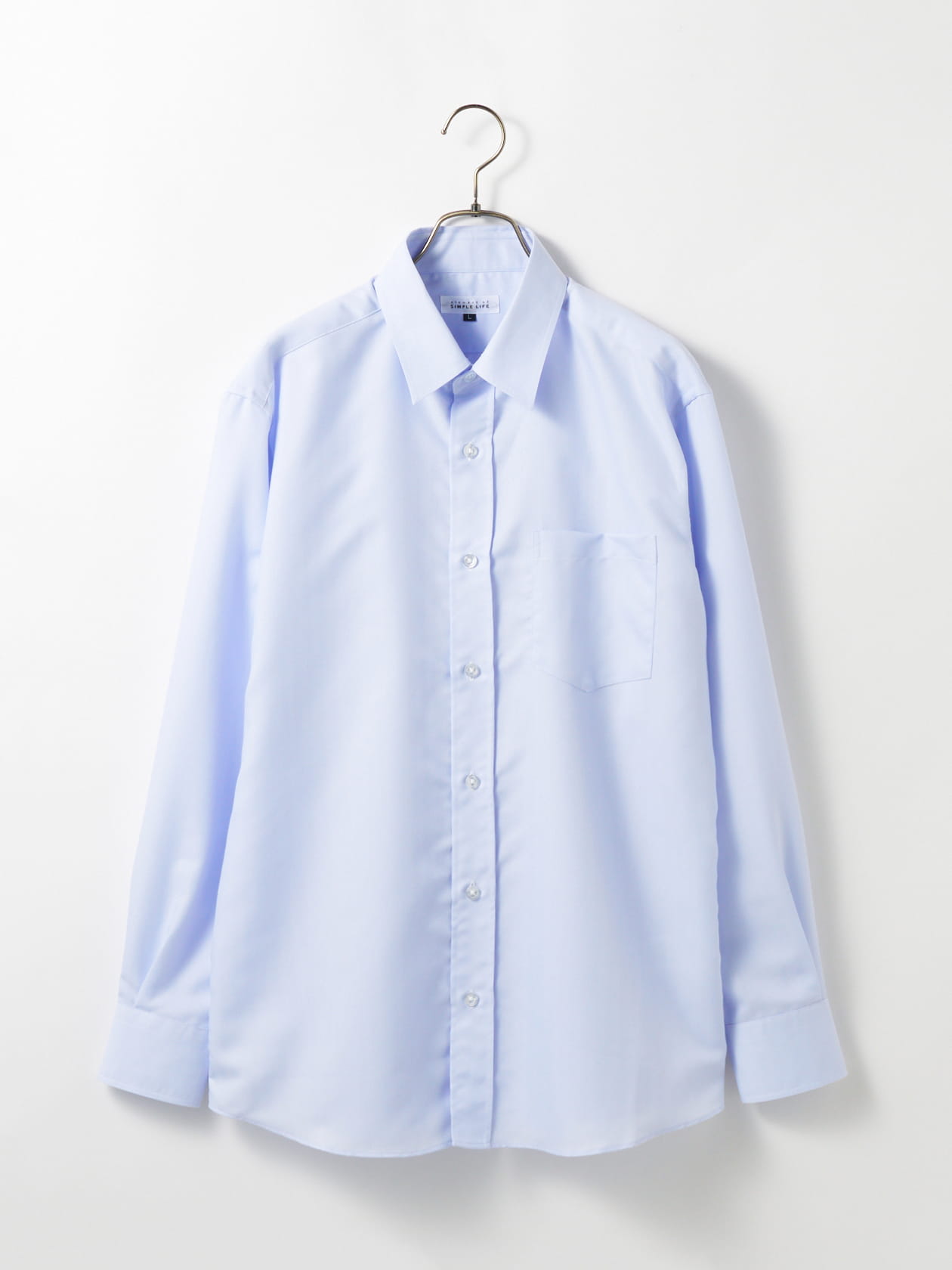 パープルヘリンボーンシャツ