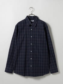 ネイビータータンチェックシャツ