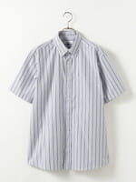 たか【今期品】Theory Soft Lawn Noll 半袖シャツ ランダムストライプシャツ（半袖）（7222213）｜西脇シリーズ