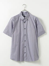 ダブルトラックストライプシャツ（半袖）
