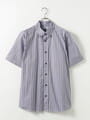ダブルトラックストライプシャツ（半袖）