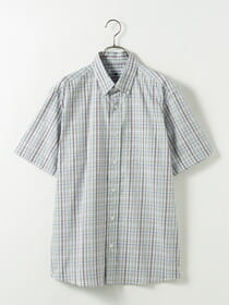 【3buy40%OFF！対象商品】マドラスチェックBDシャツ（半袖）