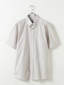 【早割30%OFF対象】デザインストライプシャツ(半袖)