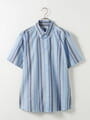 レトロストライプシャツ（半袖）