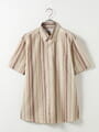 レトロストライプシャツ（半袖）