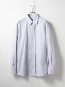 ライトグレーストライプシャツ