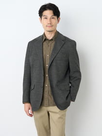 【早割30%OFF対象】尾州生地ウールトップバスケットコンバチジャケット