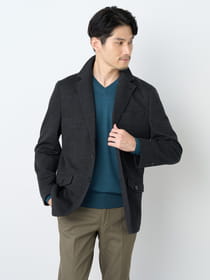 【早割30%OFF対象】尾州生地ウールトップバスケットコンバチジャケット