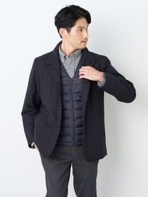 【早割30%OFF対象】中綿キルトウールライクツイルブルゾン