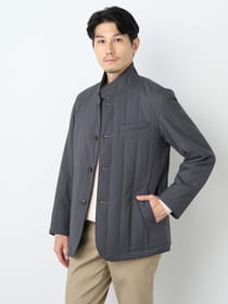 【早割30%OFF対象】中綿キルトウールライクツイルブルゾン