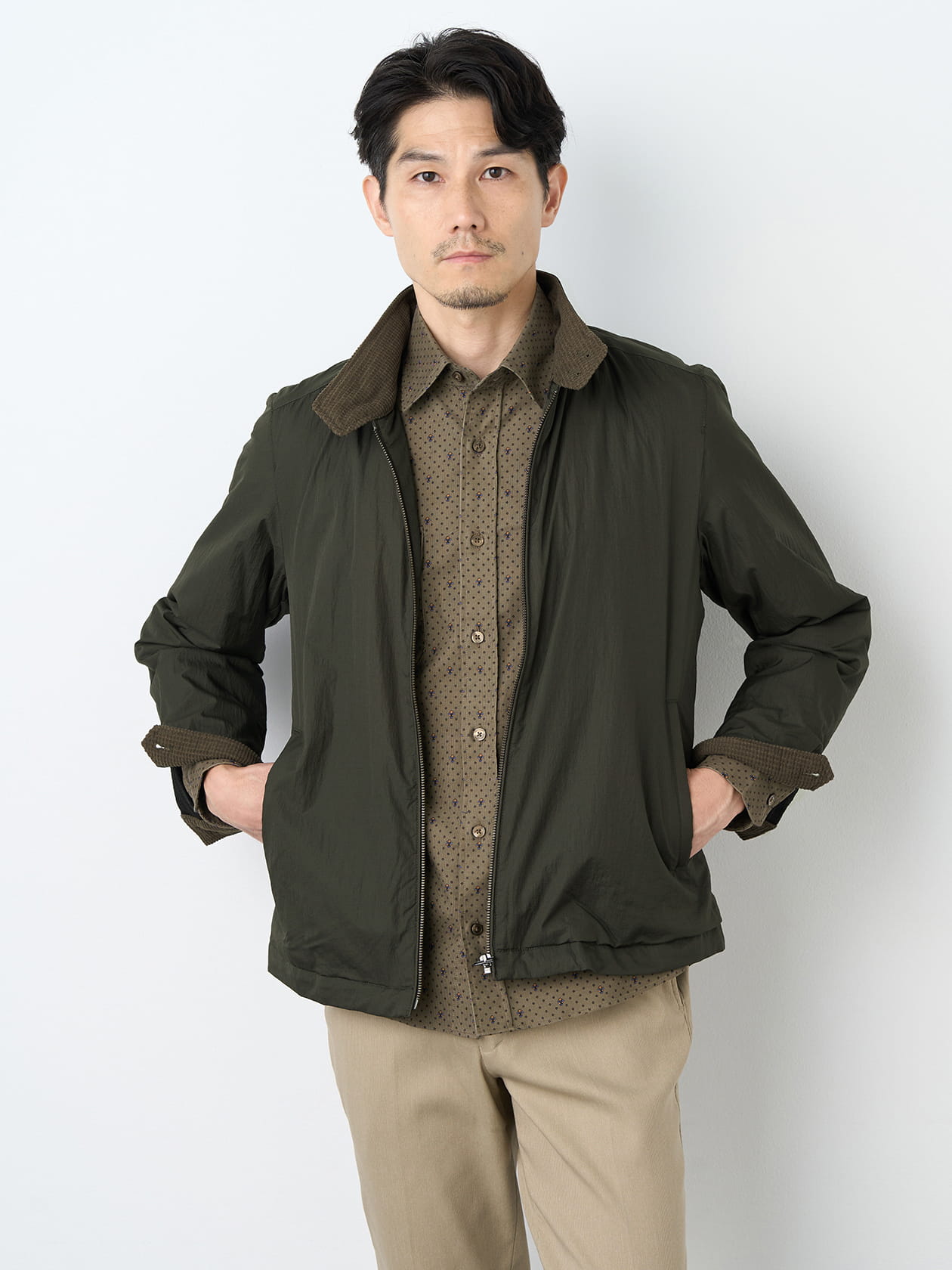 【おトクなタイムセール】ナイロンリップルドライビングブルゾン