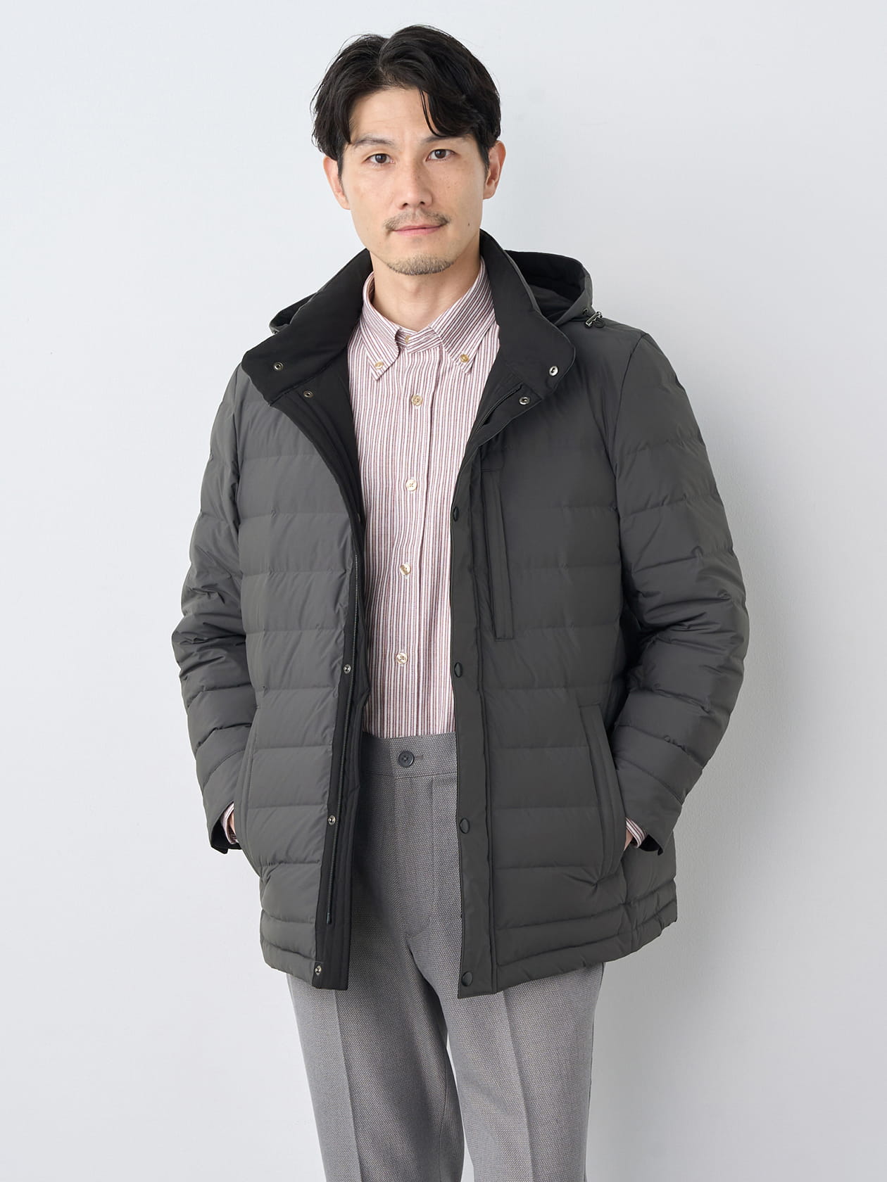 【歳末スペシャルセール】ノンキルトミドルダウン