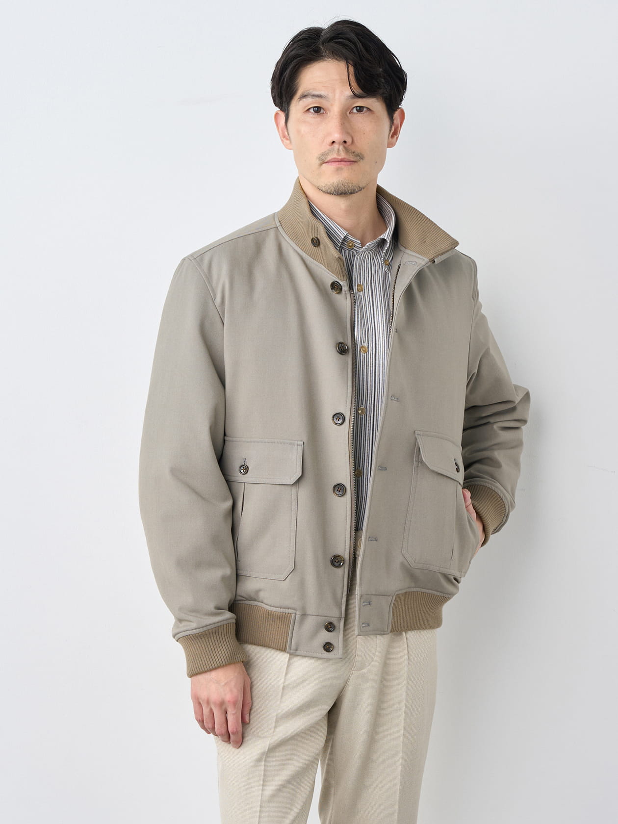 インナーダウンキルトショートブルゾン