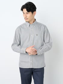 【早割30%OFF対象】オルタネートツイルストライプ長袖シャツ