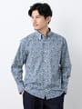 【早割30%OFF対象】スモールフラワープリント長袖シャツ