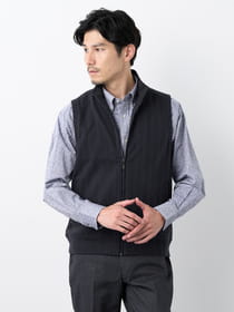 【早割30%OFF対象】ヘリンボンフクレジャカードベスト