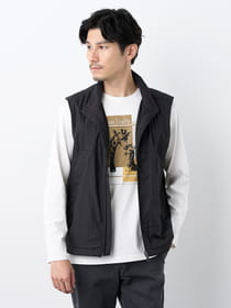 ≪WEB限定/1,111円OFF！対象商品≫ナイロンリップルスタンドカラージップベスト