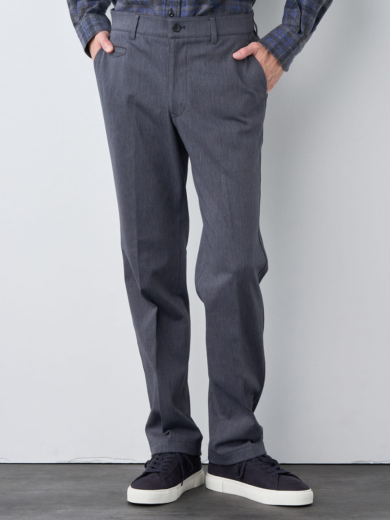 カルゼストレッチ裏起毛パンツ