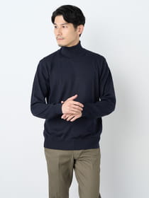 【早割30%OFF対象】タートルネックウォッシャブルニット