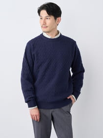 【ブラックフライデー/特別価格】バスケットクルーネックニット