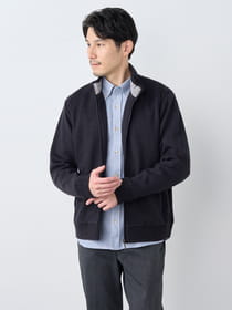 【ブラックフライデー/特別価格】異素材ケーブルフルジップニット