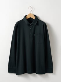【早割30%OFF対象】リゾートピケ長袖ポロシャツ