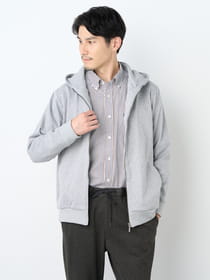 【早割30%OFF対象】裏起毛バーズアイパーカー