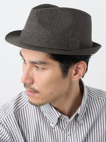 【早割30%OFF対象】シャンブレー中折れハット
