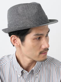 【早割30%OFF対象】シャンブレー中折れハット