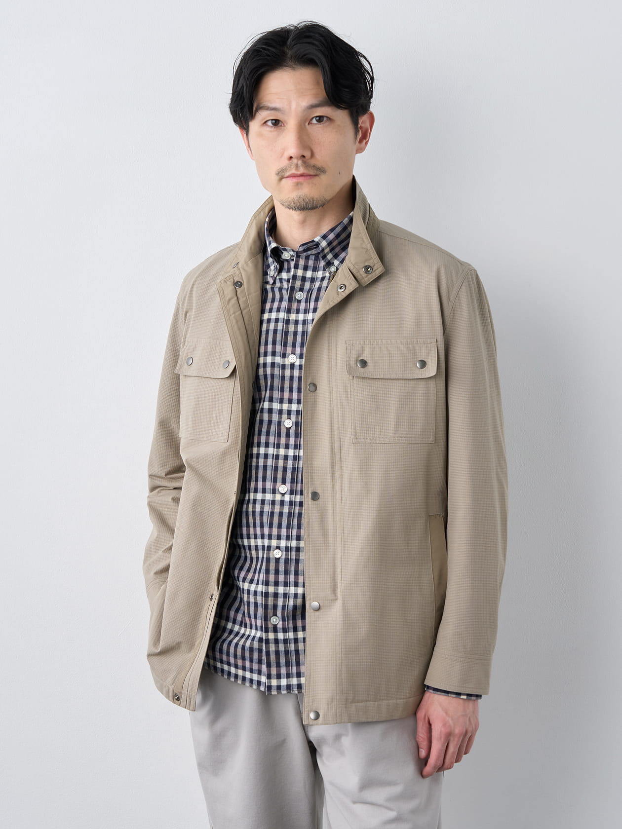 【早割30%OFF対象】ストレッチメッシュブルゾン