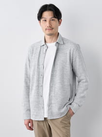 【早割30%OFF対象】撚り杢ワッフルシャツアウター