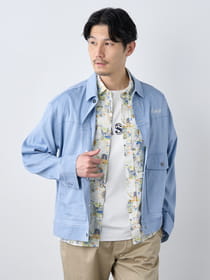 【早割30%OFF対象】リラックスフィットソフトデニムブルゾン