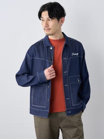 【早割30%OFF対象】リラックスフィットソフトデニムブルゾン