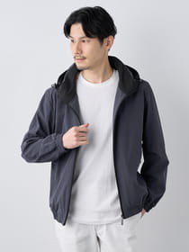 【早割30%OFF対象】ピケストレッチフードブルゾン