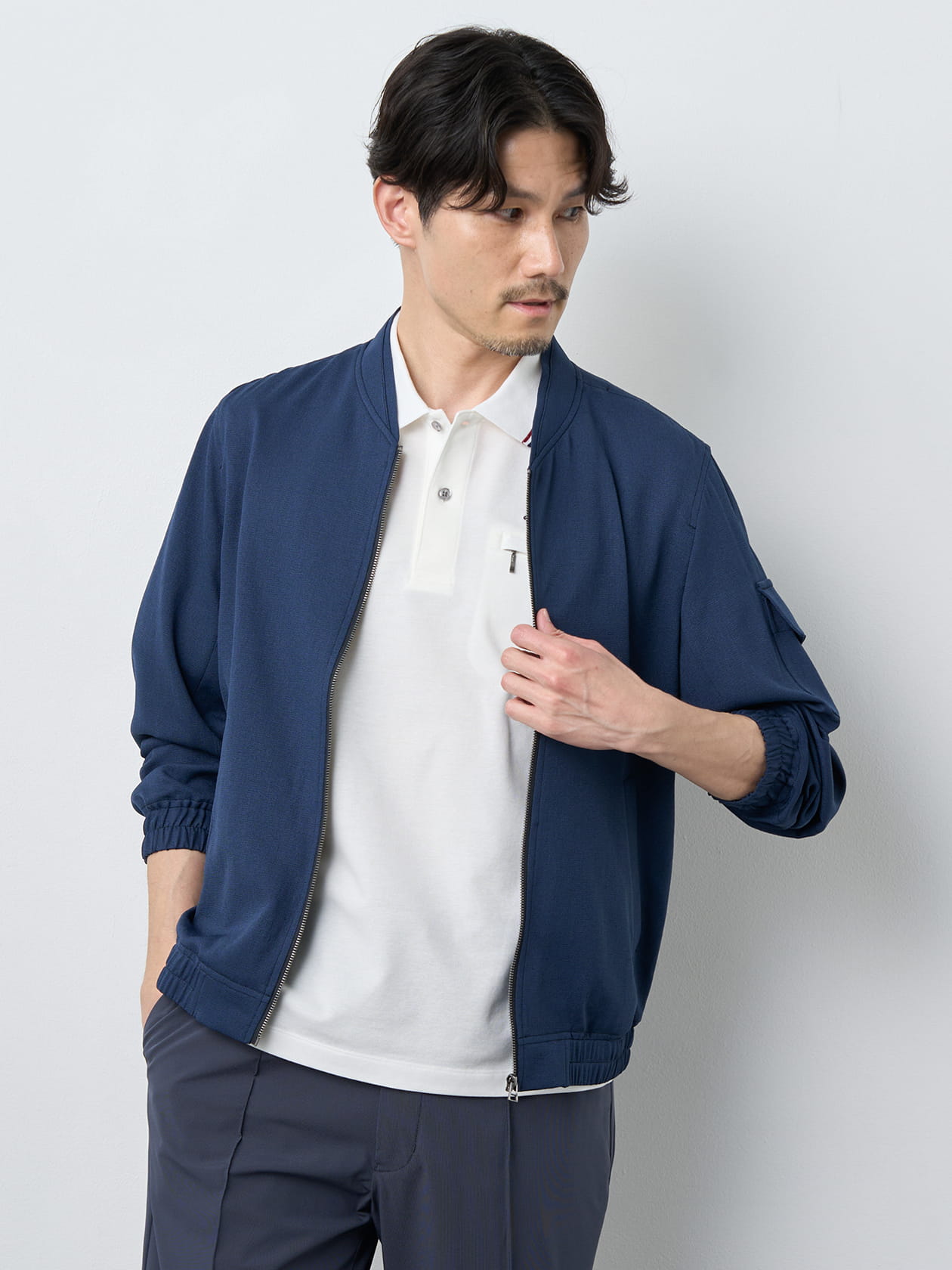 【早割30%OFF対象】バスケットクロスサマーブルゾン