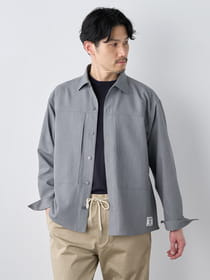 【早割30%OFF対象】リラックスフィットソフトデニム長袖シャツアウター