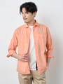 【早割30%OFF対象】リネンブレンド７分袖シャツ