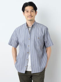 ＣＡＶＥ®ストライプ半袖シャツアウター
