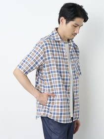 ＣＡＶＥ®チェック半袖シャツアウター