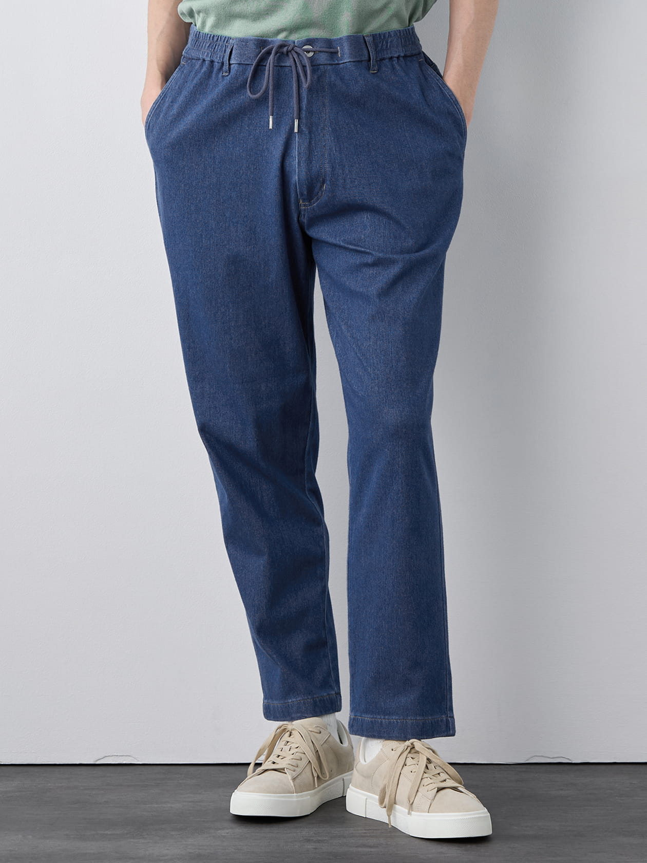 【早割30%OFF対象】ニットデニムイージーパンツ