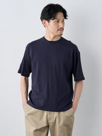 【早割30%OFF対象】リラックスフィットニット天竺クルーネック半袖Ｔシャツ