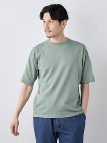【早割30%OFF対象】リラックスフィットニット天竺クルーネック半袖Ｔシャツ