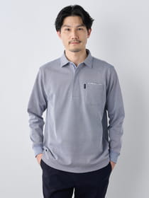 【早割30%OFF対象】６０／２カノコ長袖ポロシャツ