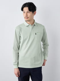【早割30%OFF対象】６０／２カノコ長袖ポロシャツ