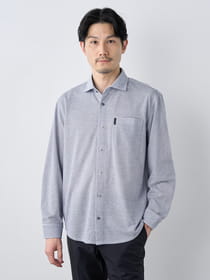 【早割30%OFF対象】ピンボーダー長袖ジャージシャツ