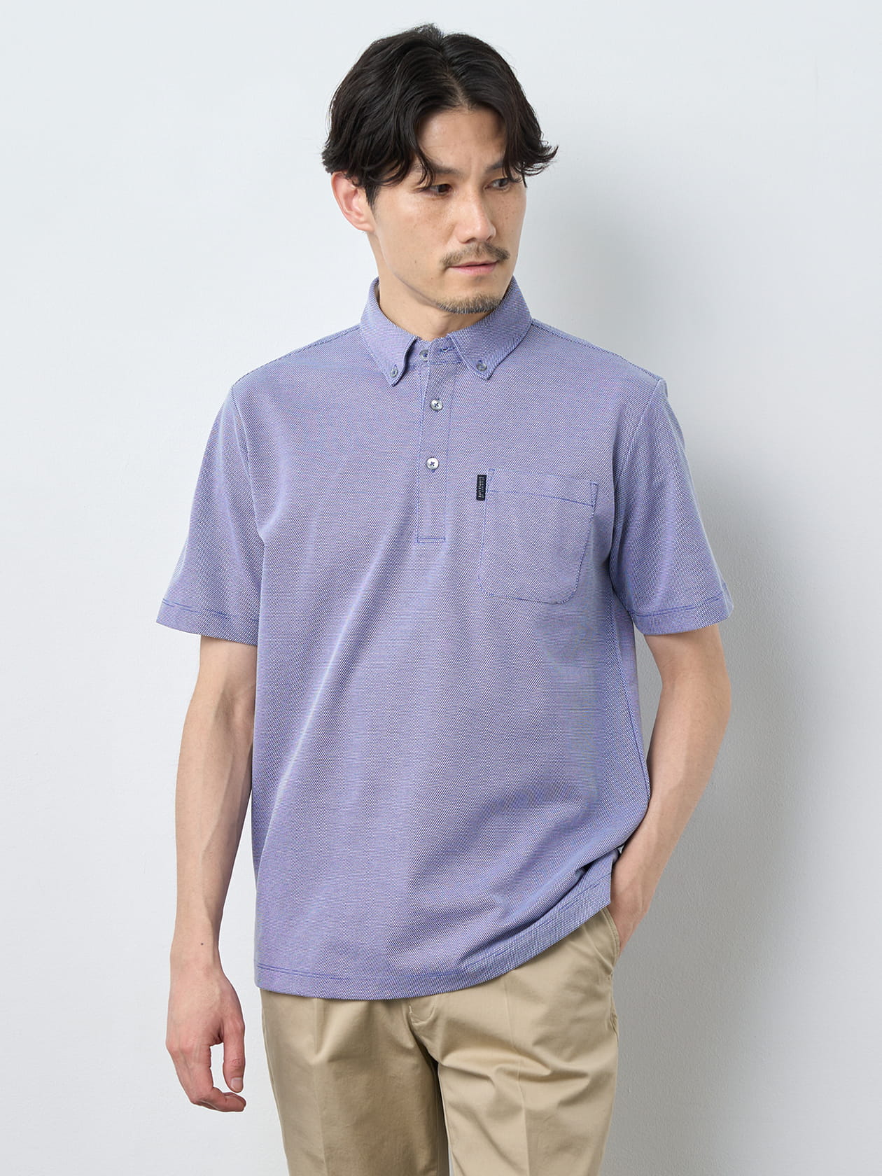 【早割30%OFF対象】60/2カノコ半袖ポロシャツ