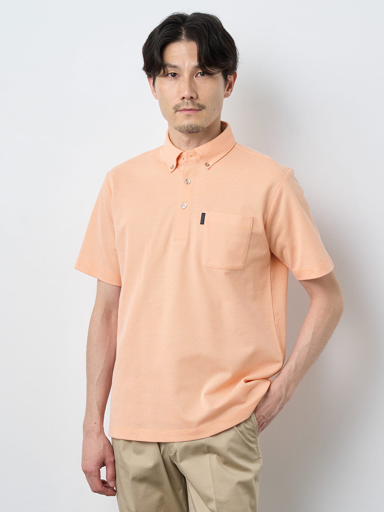 ６０／２カノコ半袖ポロシャツ